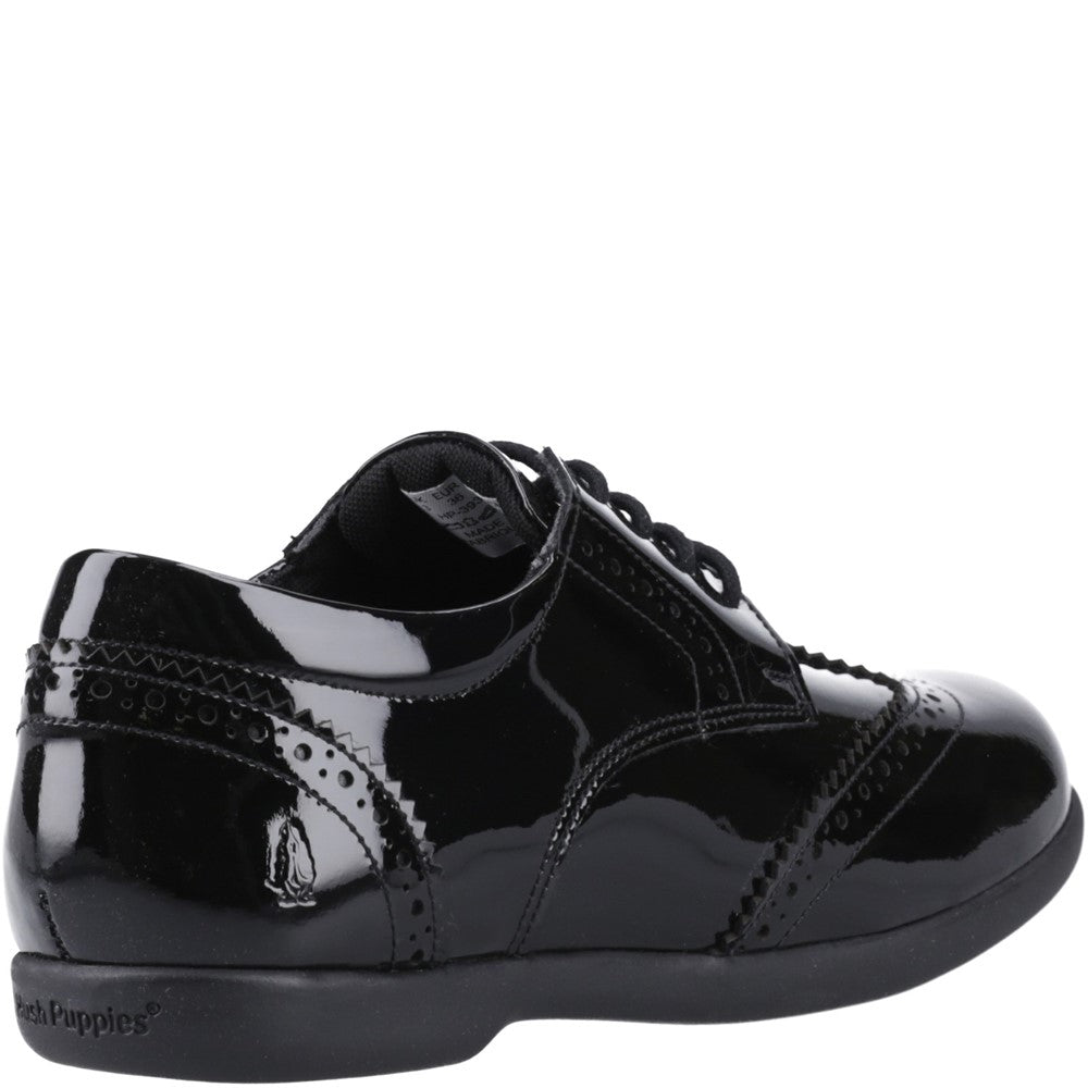 Hush Puppies Bridget Patent Senior School Shoes