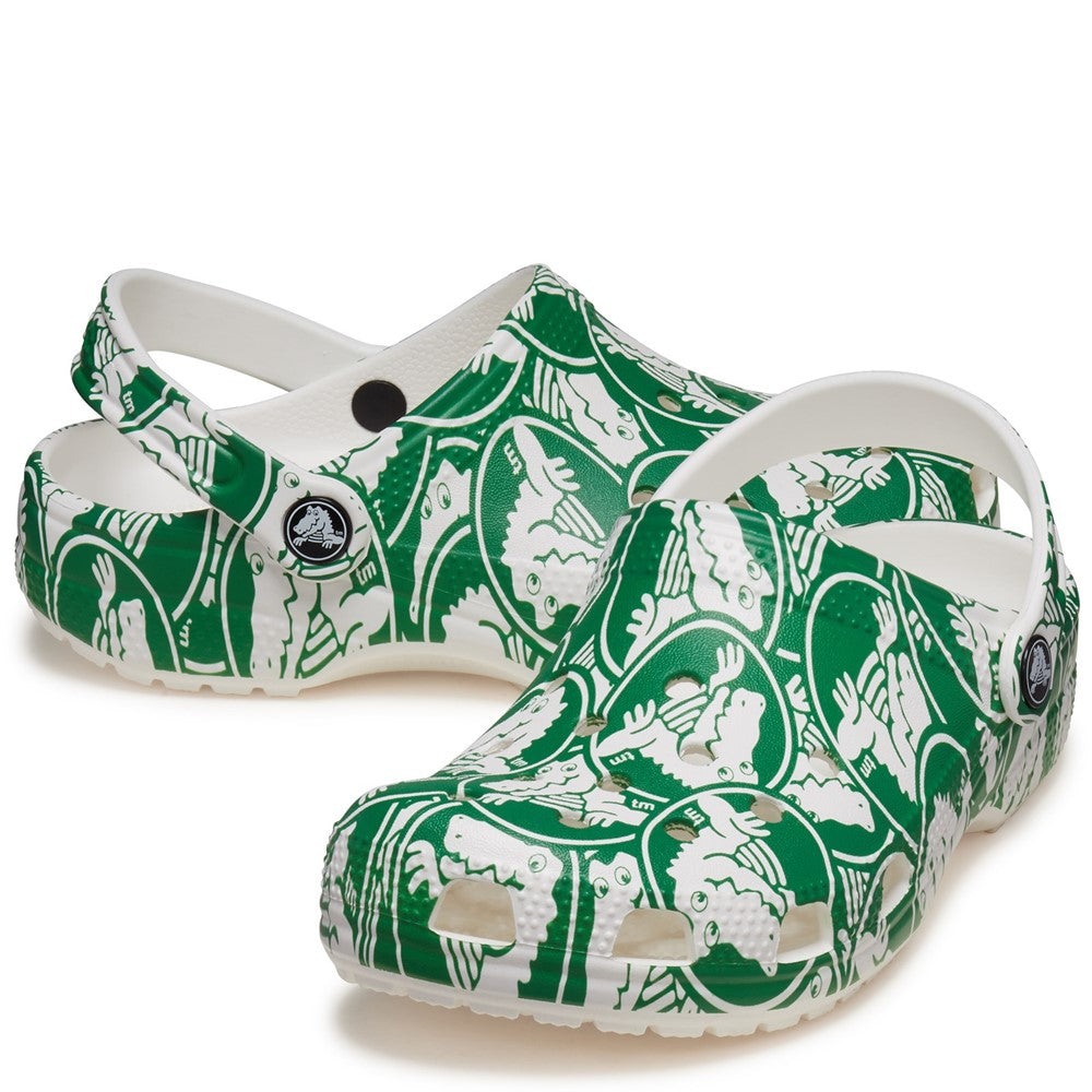 Kids Crocs Classic Clog Graphics Green – Brantano