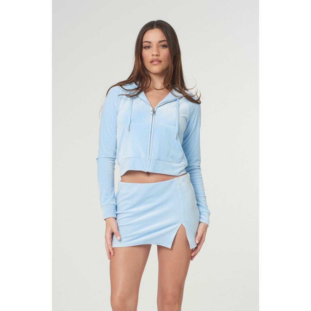 Juicy Couture Classic Velour Hoodie With Juicy  Logo