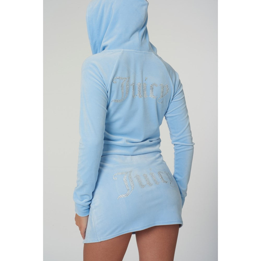 Juicy Couture Classic Velour Hoodie With Juicy  Logo