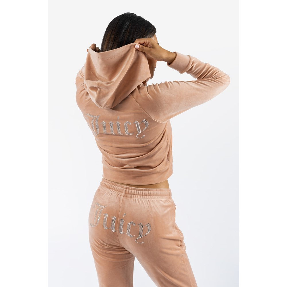 Juicy Couture Classic Velour Hoodie With Juicy  Logo