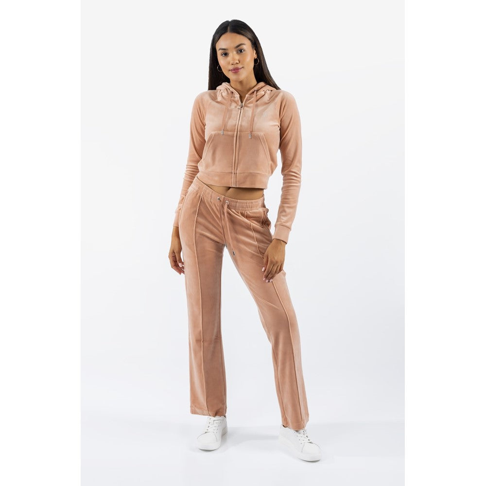 Juicy Couture Classic Velour Hoodie With Juicy  Logo