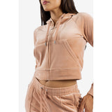 Juicy Couture Classic Velour Hoodie With Juicy  Logo