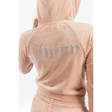 Juicy Couture Classic Velour Hoodie With Juicy  Logo