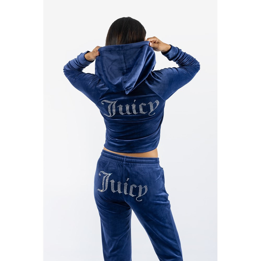 Juicy Couture Classic Velour Hoodie With Juicy  Logo