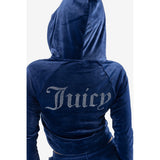 Juicy Couture Classic Velour Hoodie With Juicy  Logo