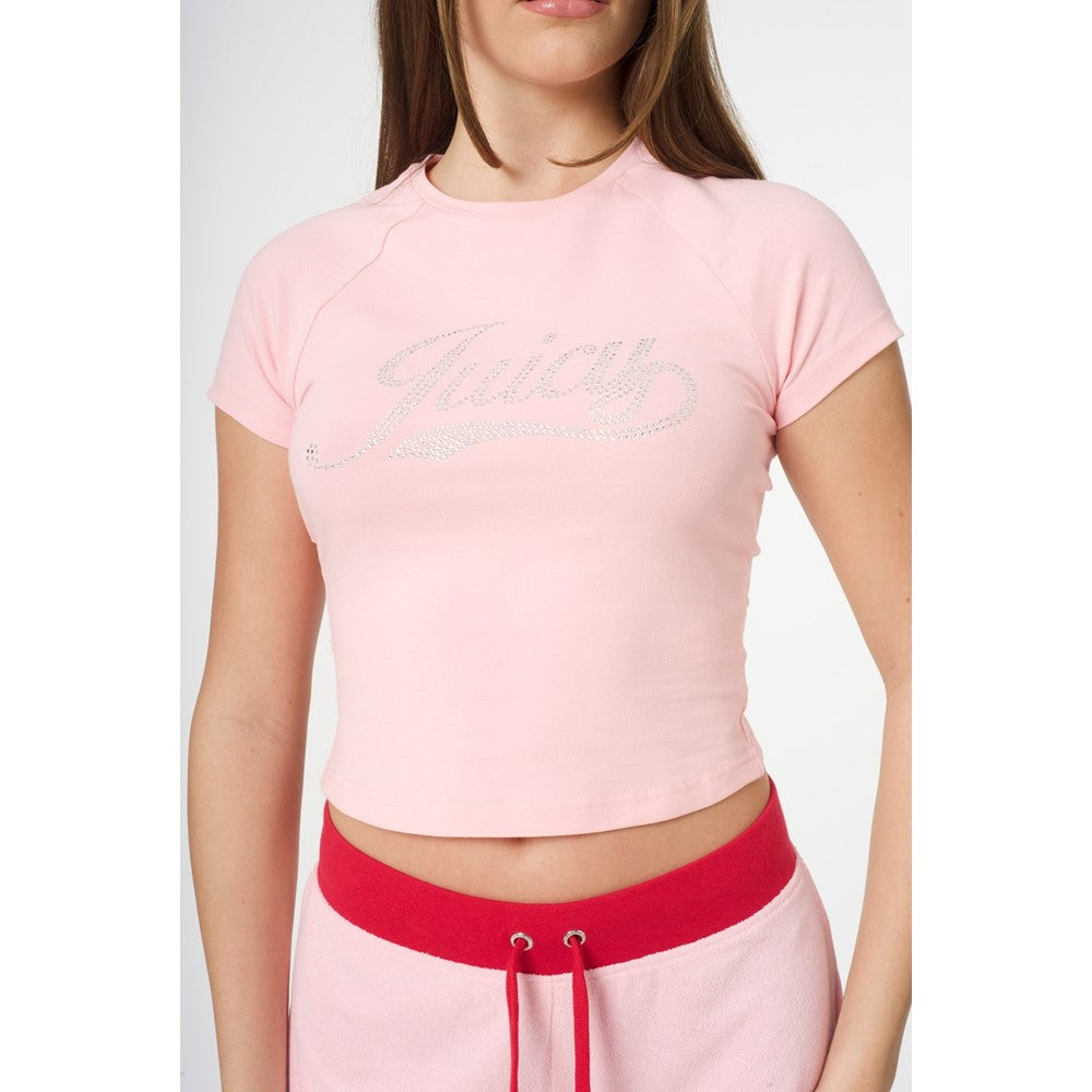 Juicy Couture Swirl Juicy Jersey Shrunken Tee
