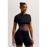 Juicy Couture Rayon Rib Short Sleeve Top