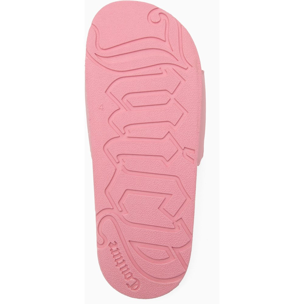Juicy Couture Collegiate Embossed PU Slider
