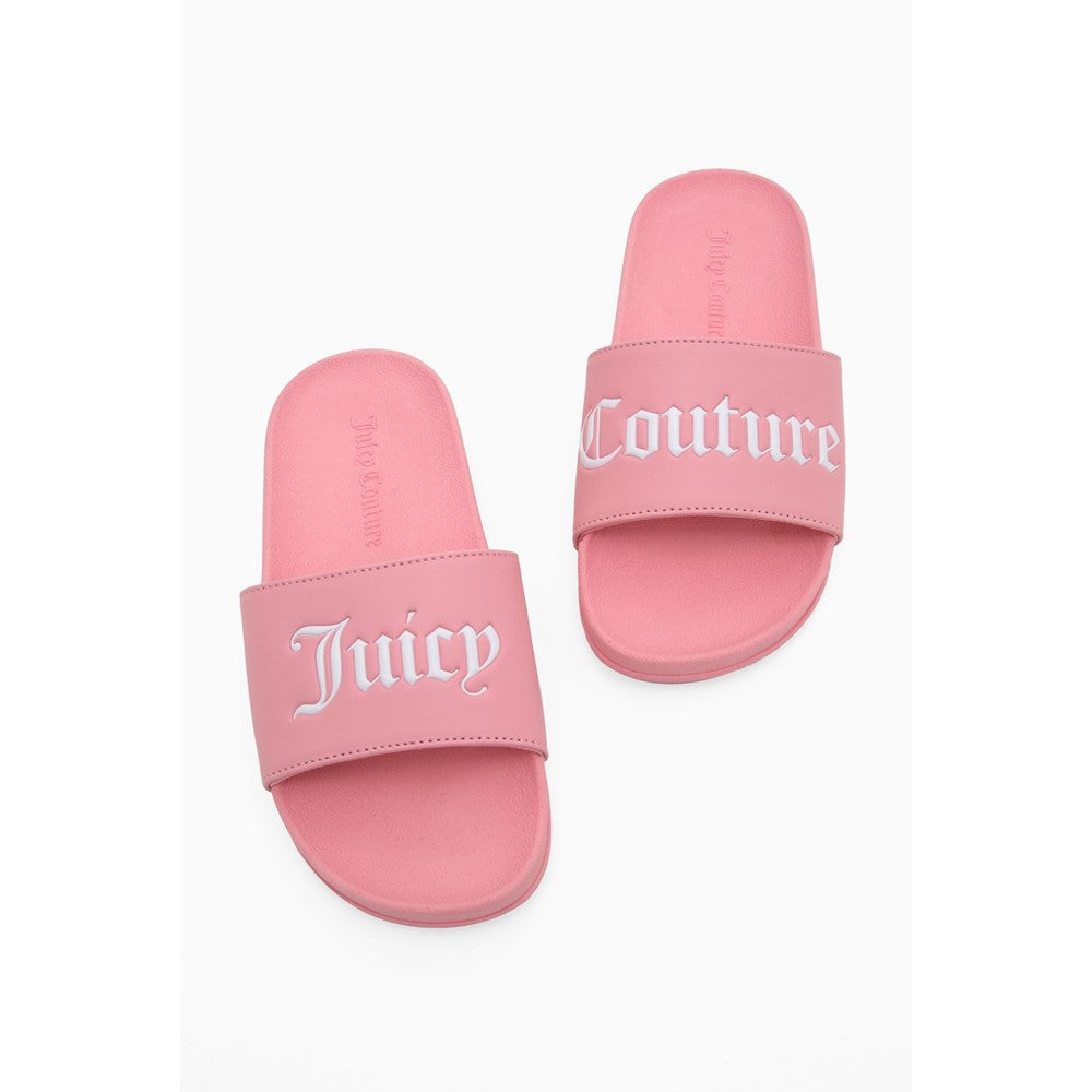 Juicy Couture Collegiate Embossed PU Slider