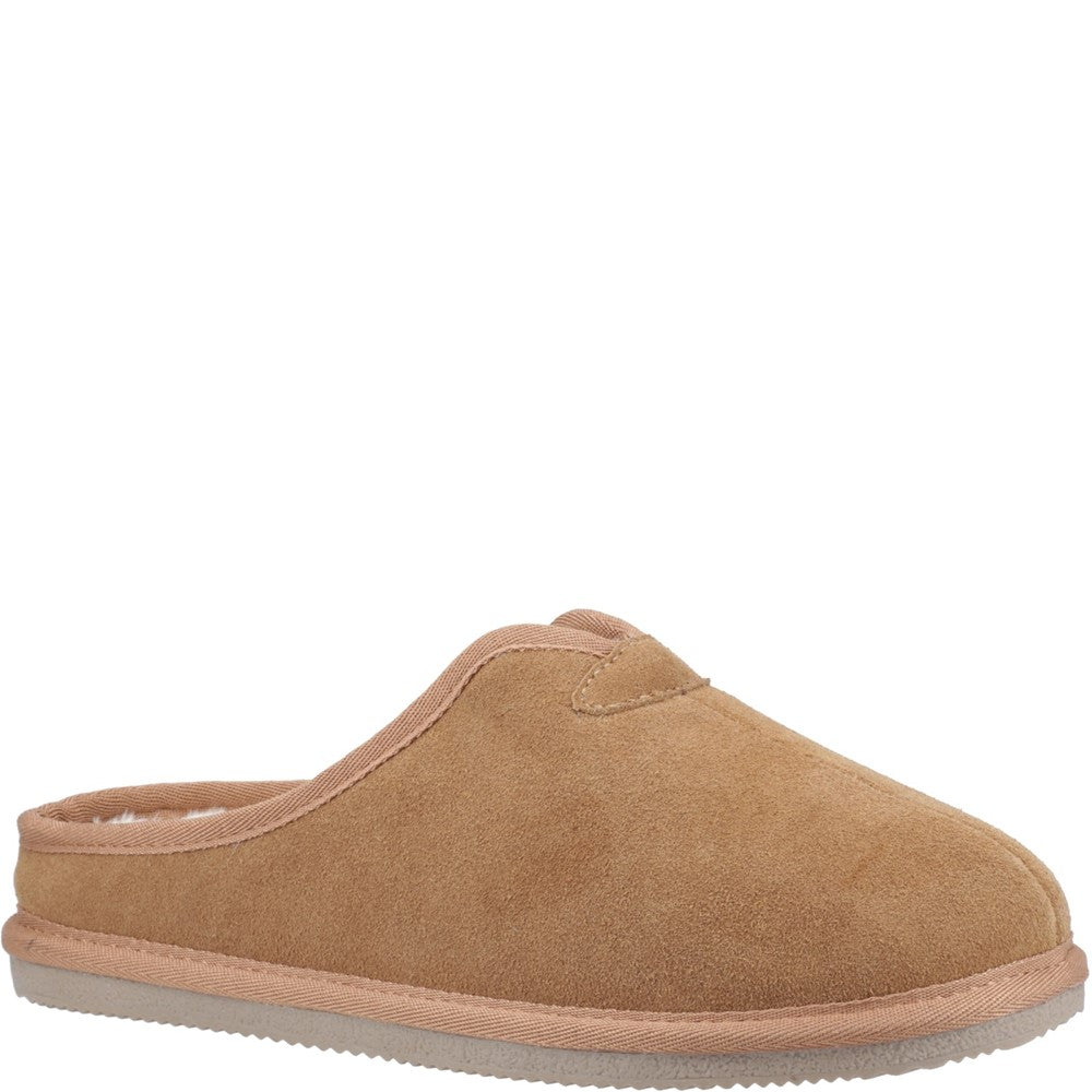 Mens Hush Puppies Conrad Slippers Tan – Brantano
