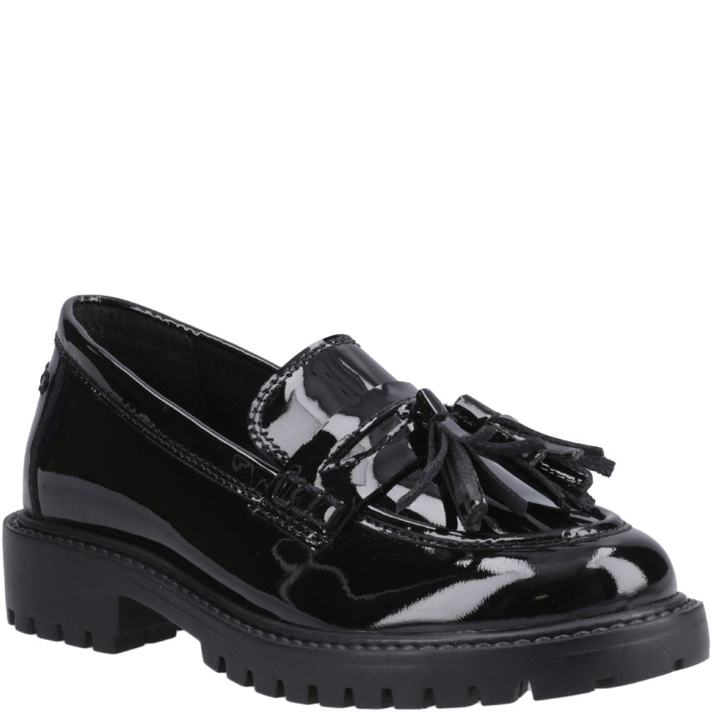 Patent Kids School Loafers Girls Hush Puppies Abigail Patent