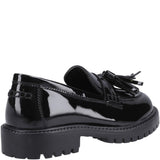 Hush Puppies Abigail Patent XL Senior School Shoes