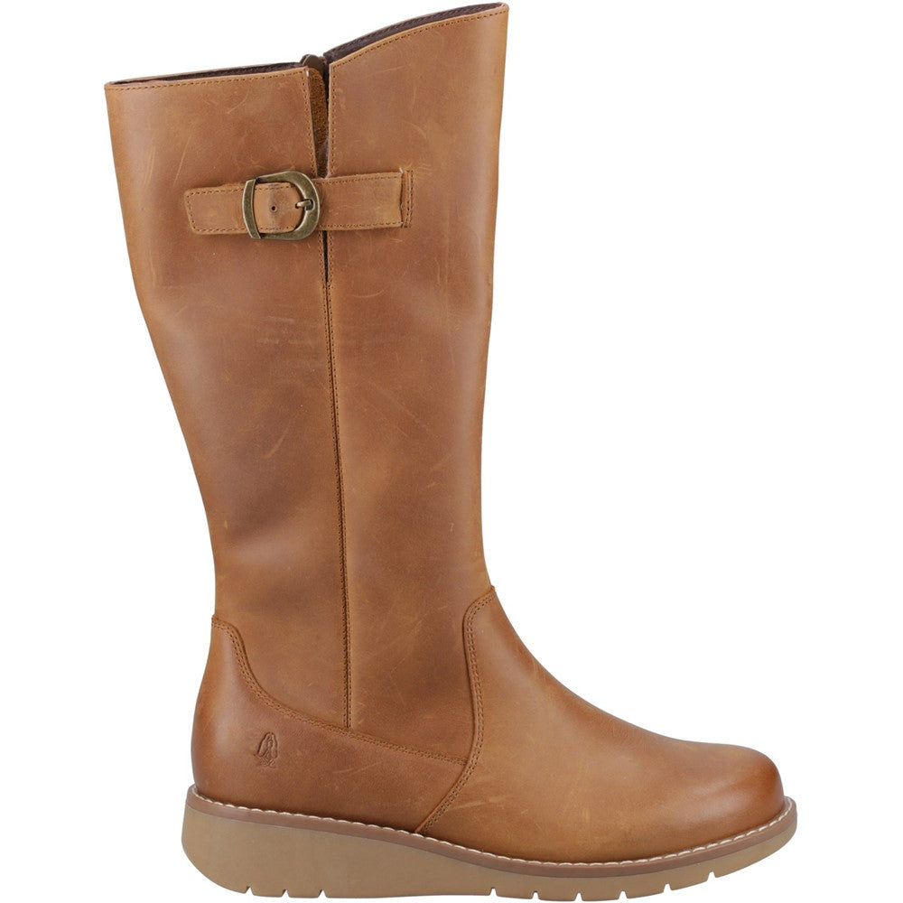 Womens Hush Puppies Luna Long Boots Tan
