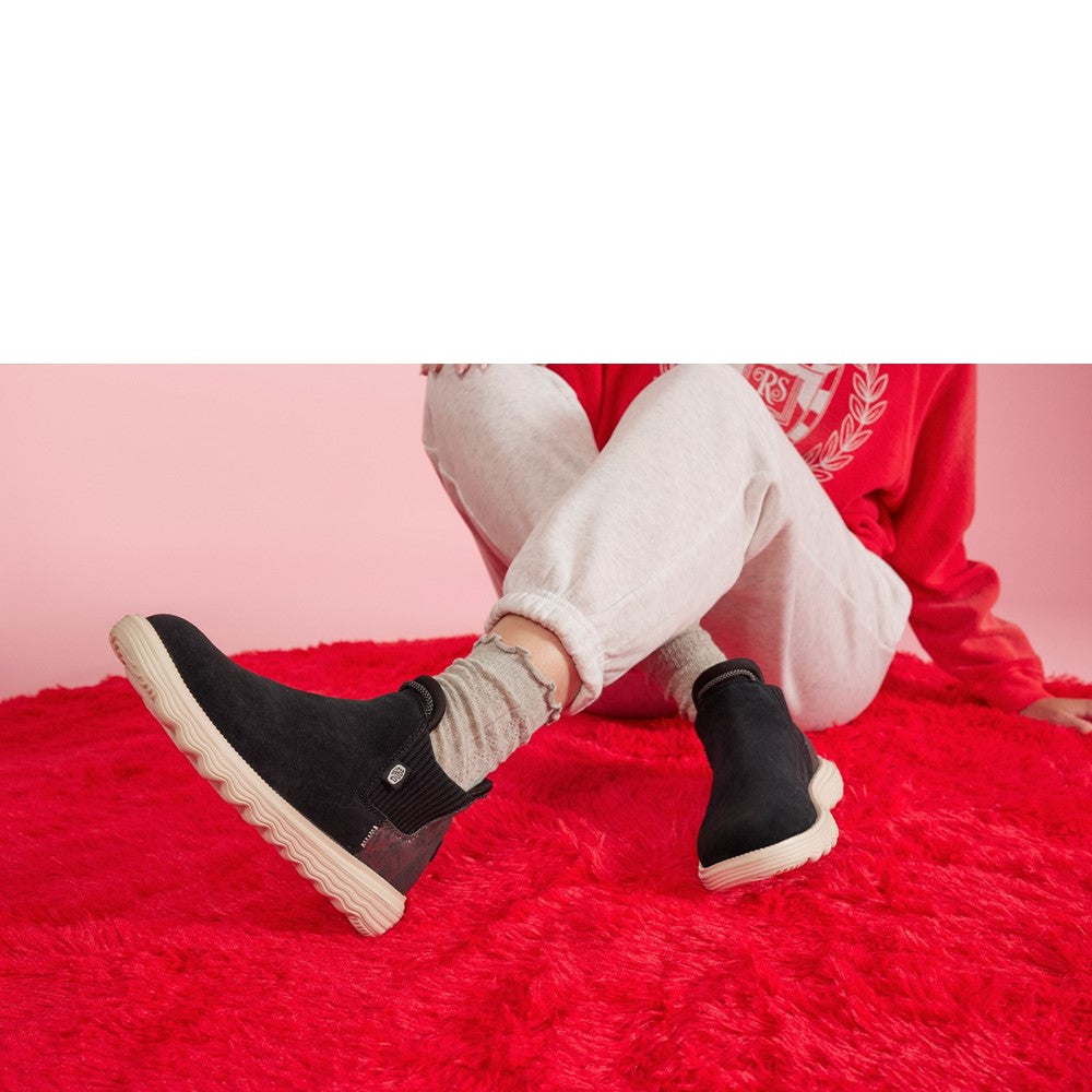 HEYDUDE Branson Suede Novelty Ankle Boots