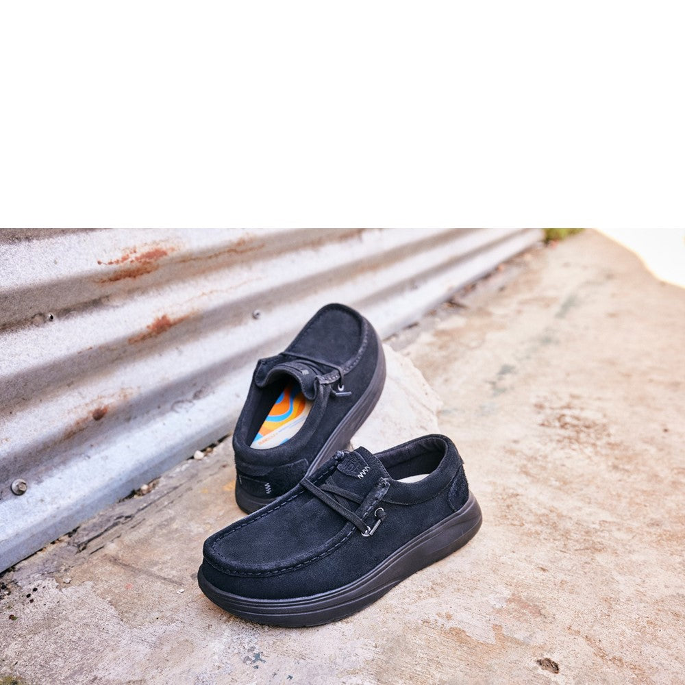 Propet Nollie M3204 Men’s Black Suede Oxfords – Casual Walking Shoes, All Wides Available
