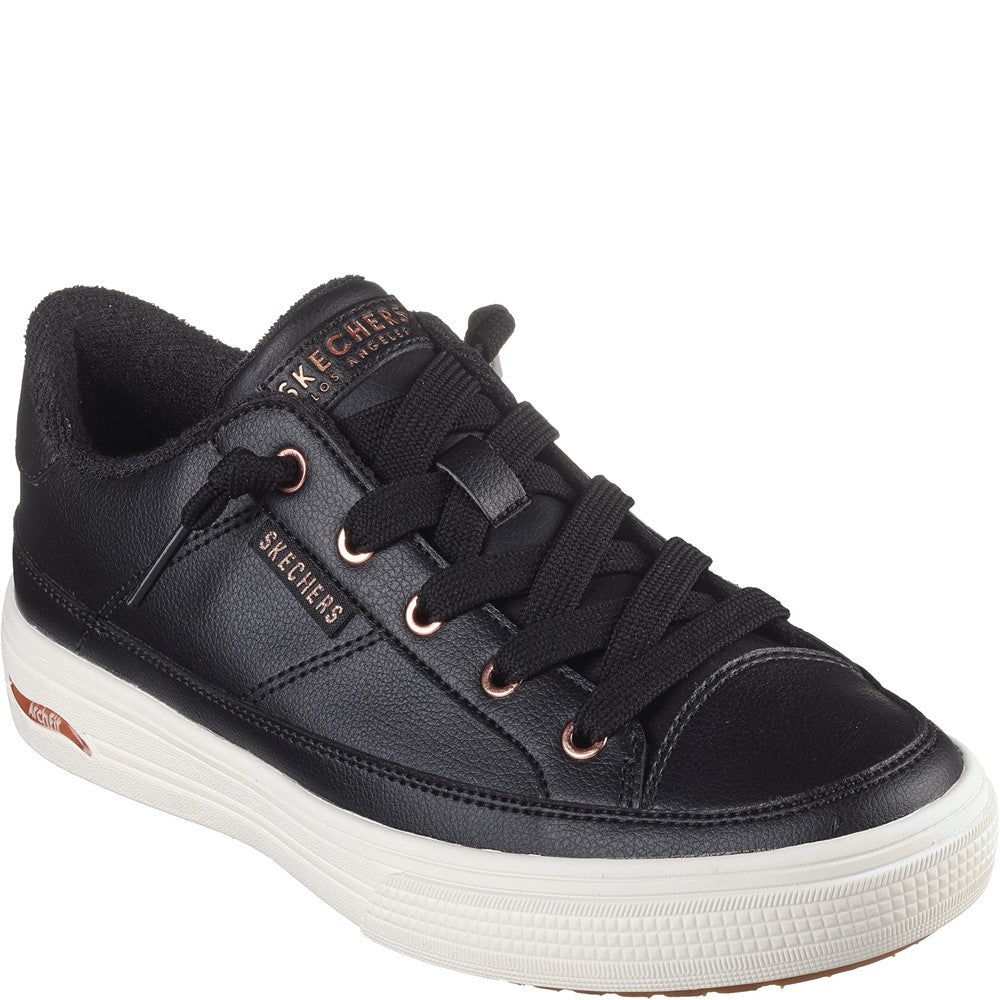 Womens Skechers Arch Fit Arcade On My Way Shoe Black – Brantano