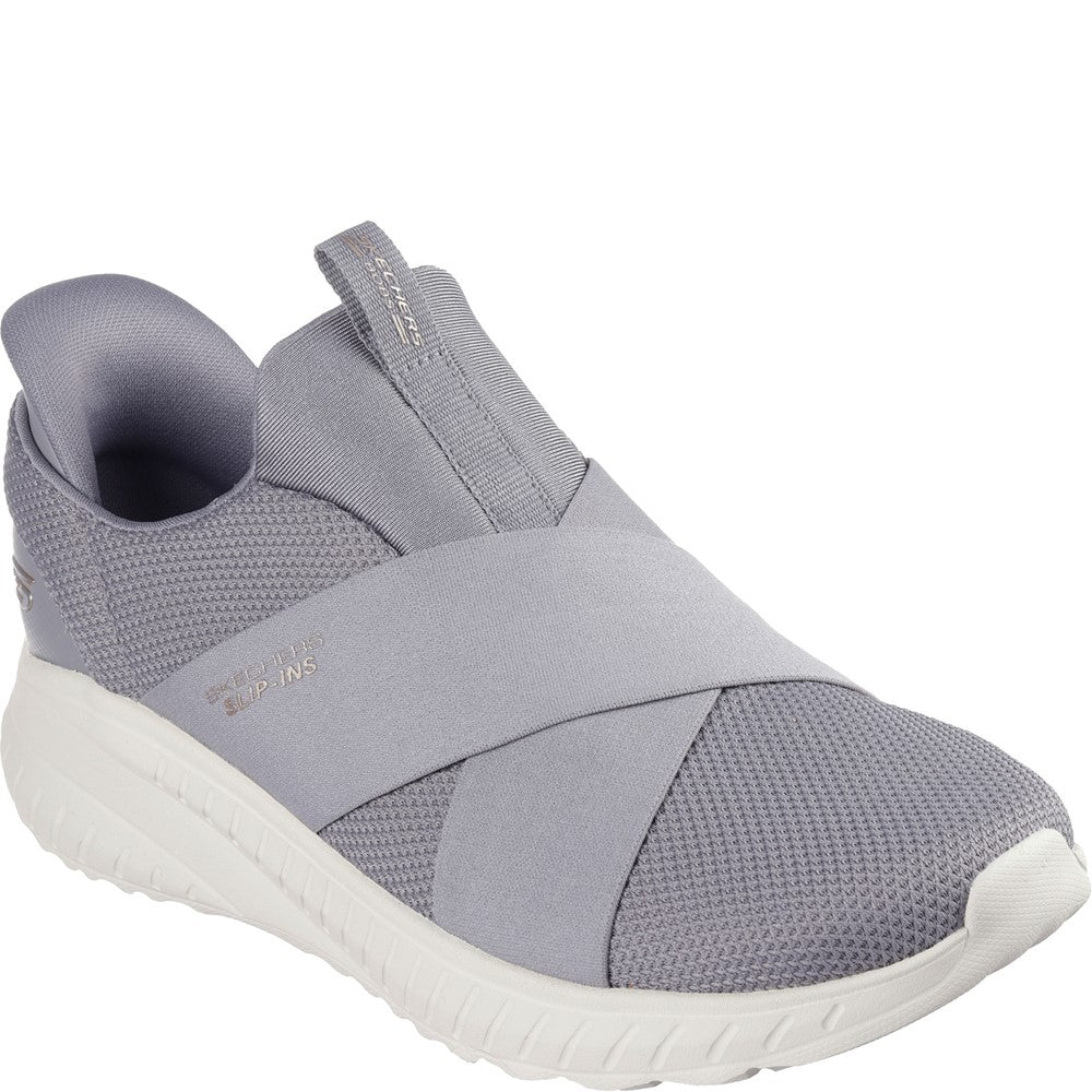 Womens Skechers Bobs Squad Chaos Your Moment Shoes Grey โ Brantano