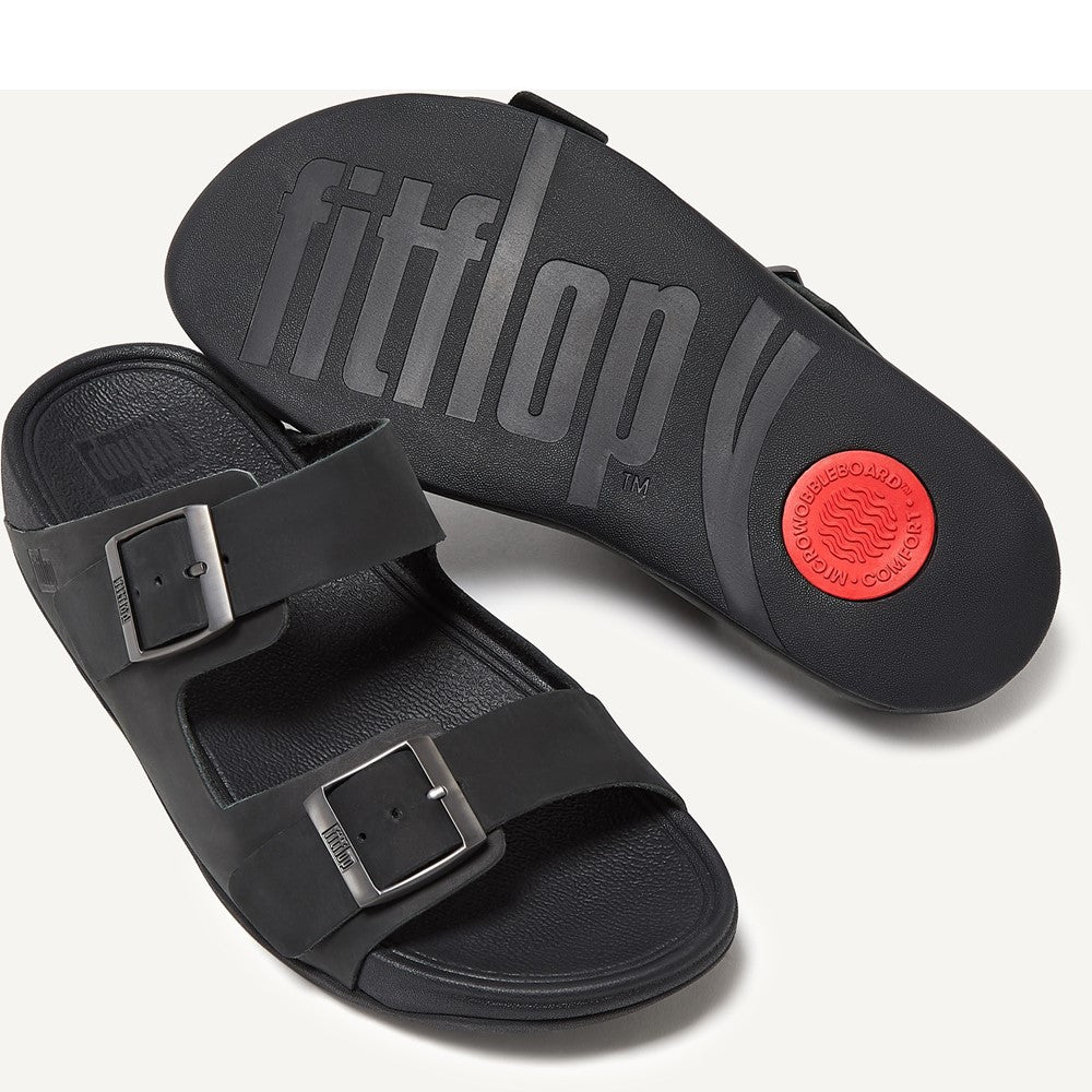 Mens Fitflop Gogh Moc Slides Black – Brantano