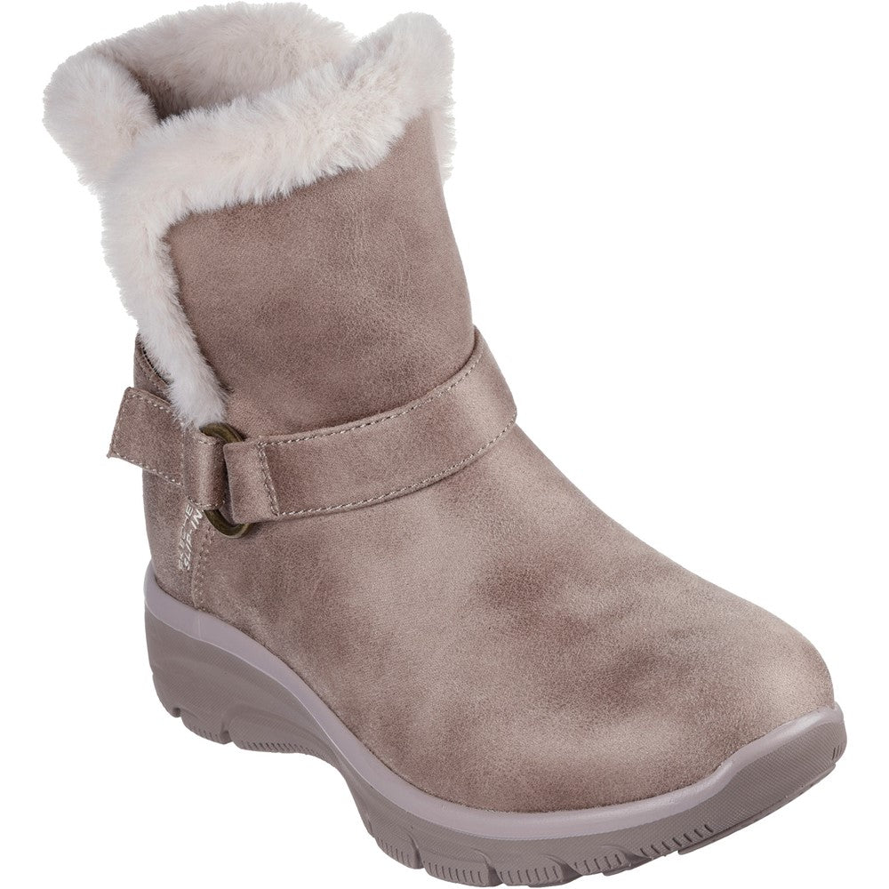 Womens Skechers Easy Going Dreamers Move Ankle Boots Taupe Brantano