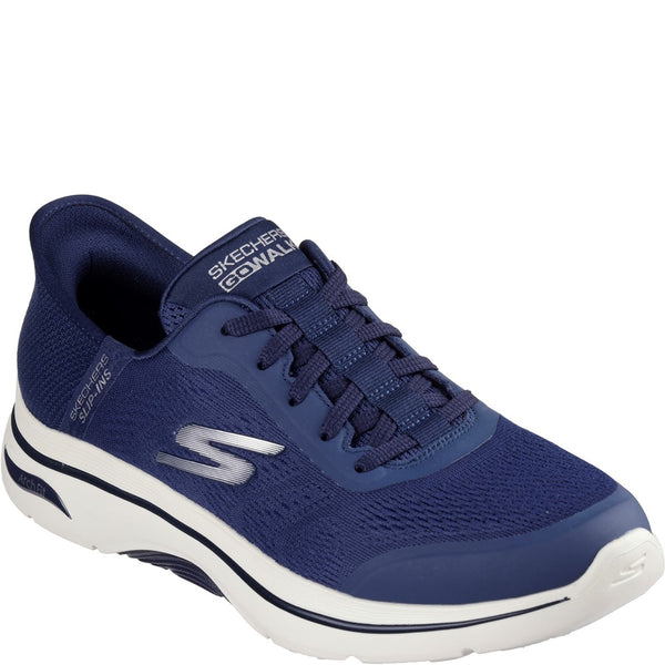 Mens Skechers Arch Fit Simplicity Shoes Navy – Brantano