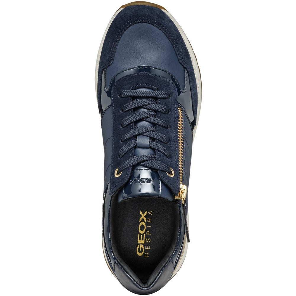 Geox Vetersneakers met ronde neus Grijs Dames Geox Vetersneakers met ronde neus Grijs Dames