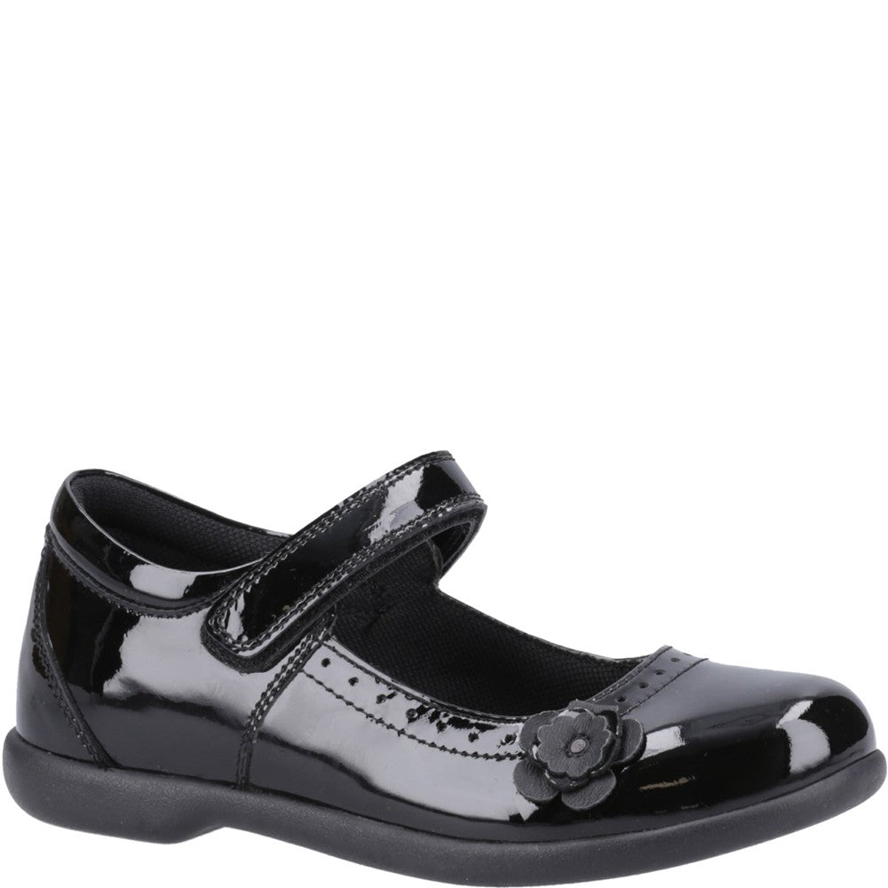 Hush Puppies Bethany XL Patent Senior School Shoes