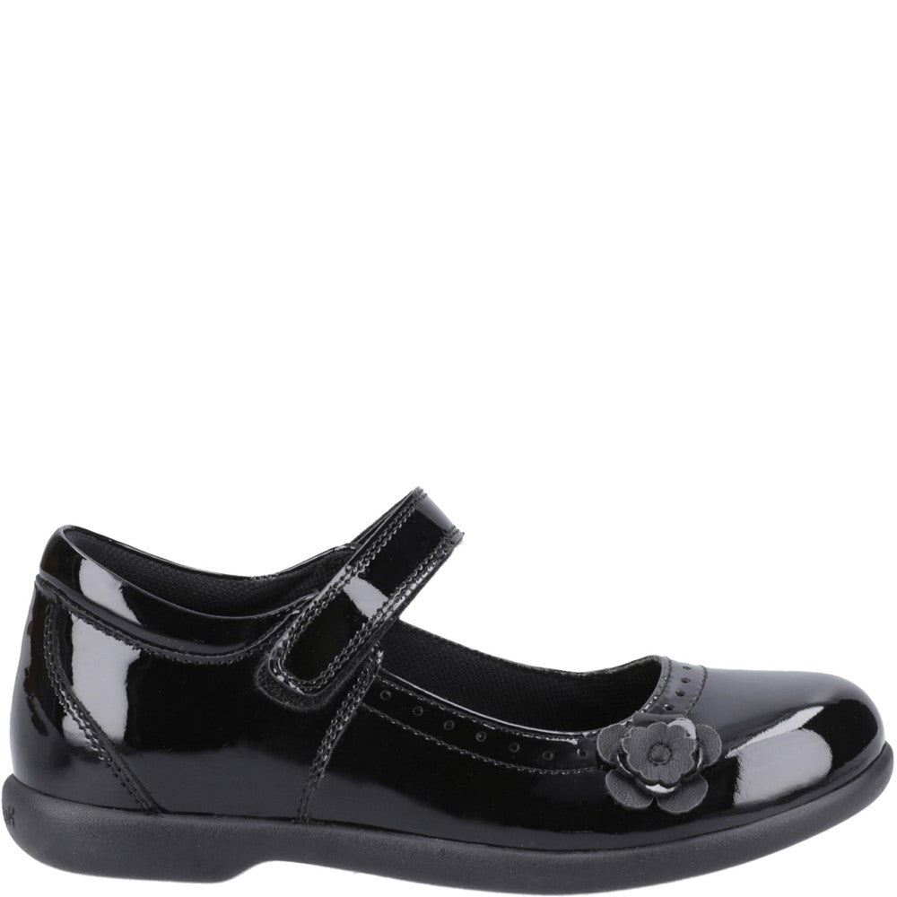Hush Puppies Bethany XL Patent Senior School Shoes