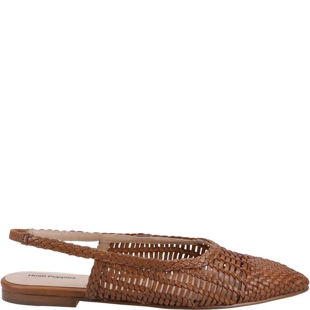 Hush Puppies Dalia Woven Slingback Ballerinas