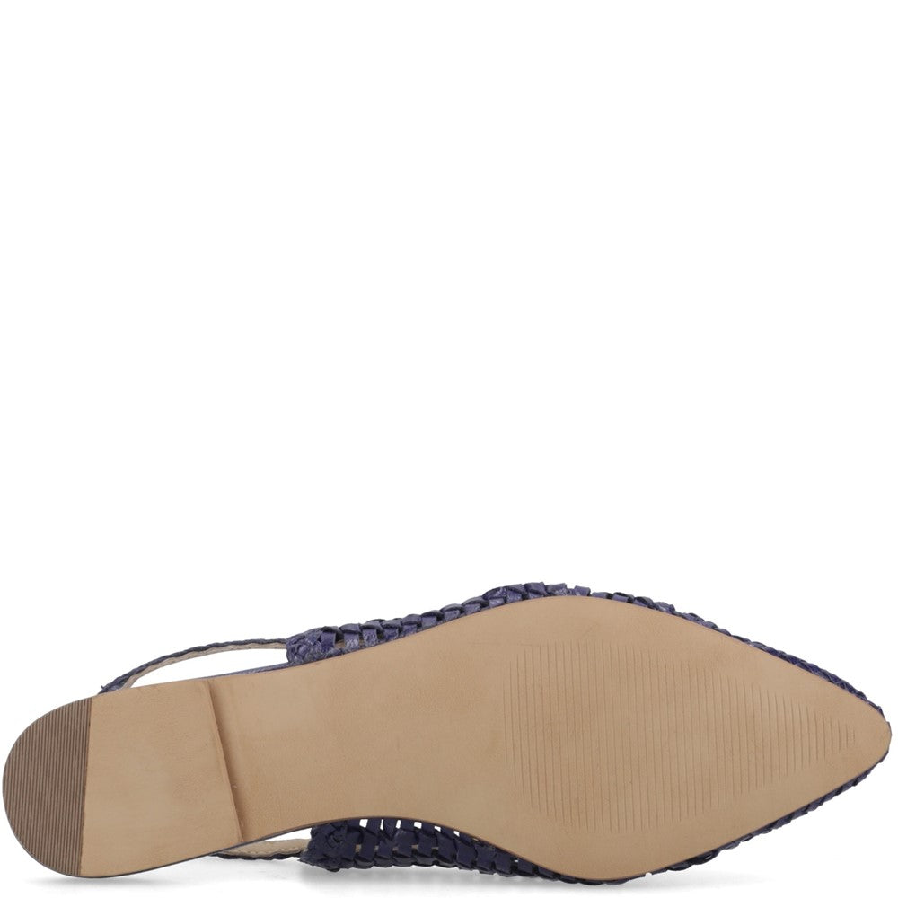 Hush Puppies Dalia Woven Slingback Ballerinas
