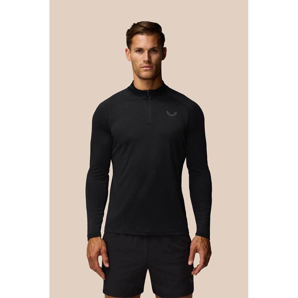 Mens Castore Adapt Training 1/4 Zip Top Black – Brantano