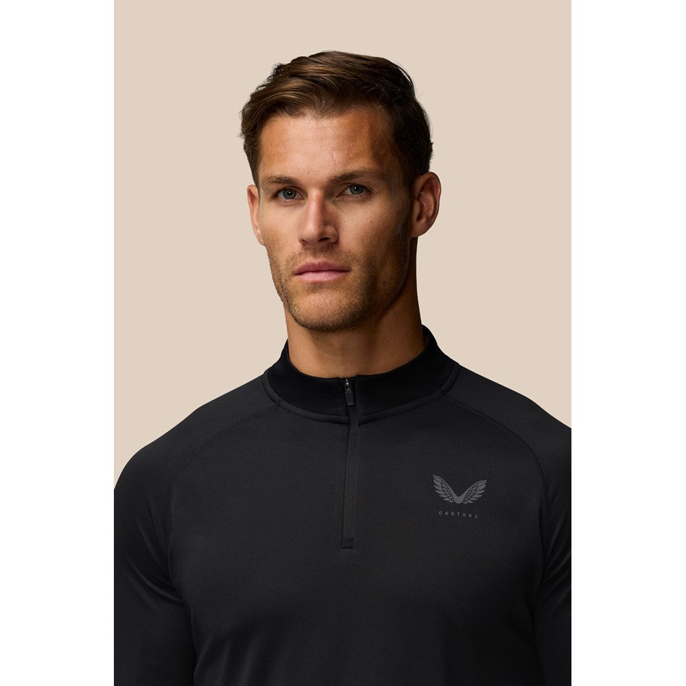 Mens Castore Adapt Training 1/4 Zip Top Black – Brantano