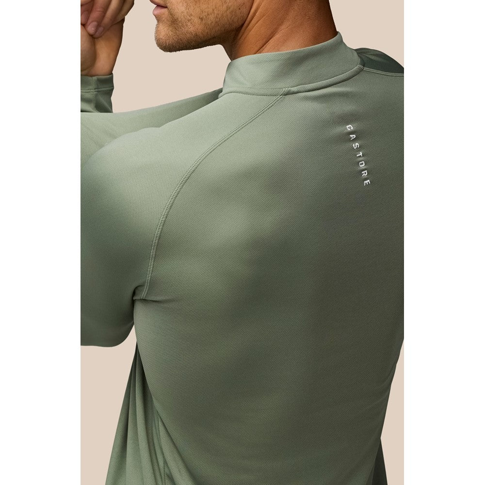 Mens Castore Adapt Training 1/4 Zip Top Thyme/Mint – Brantano