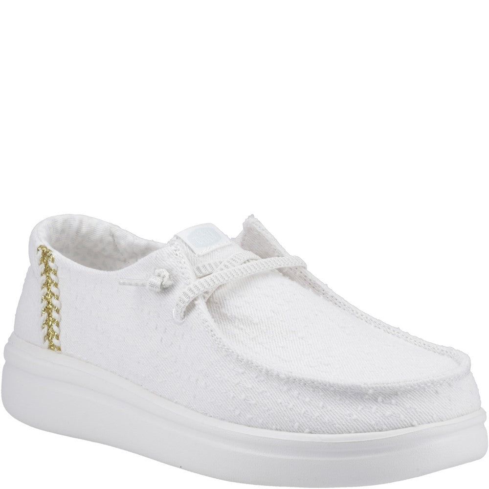 HEYDUDE Wendy Rise Perf Canvas Shoes
