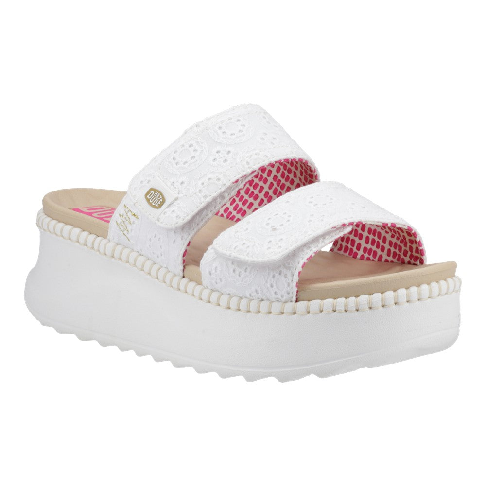 HEYDUDE Delray Slide Eyelet Sandal