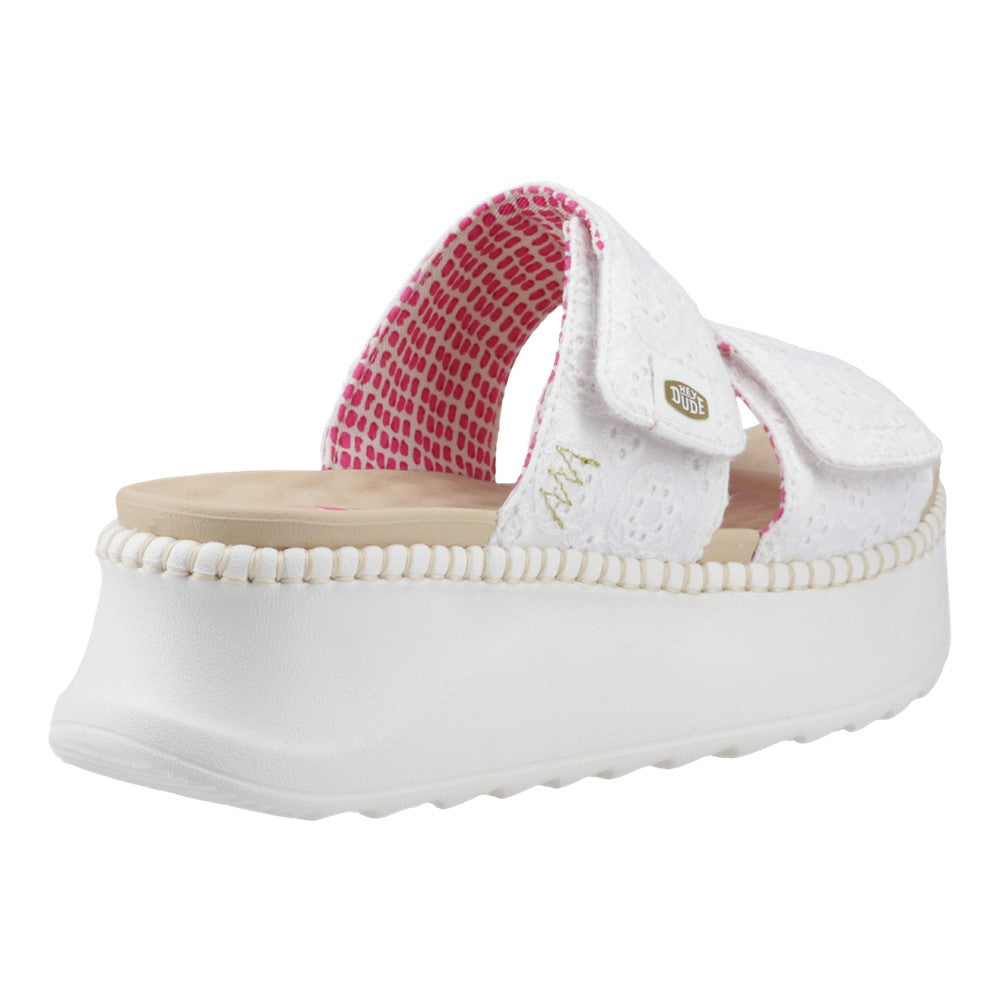 HEYDUDE Delray Slide Eyelet Sandal
