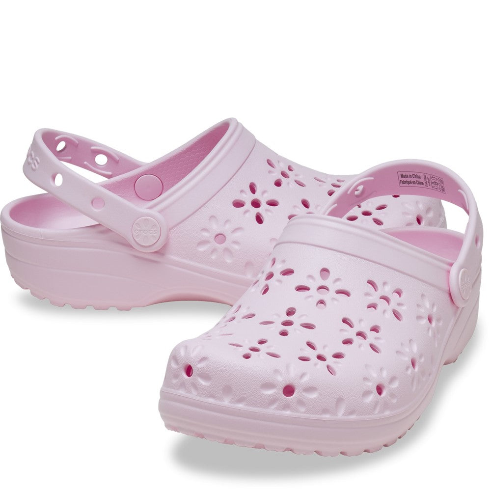 Crocs Unisex Classic Floral Cut Out Clog