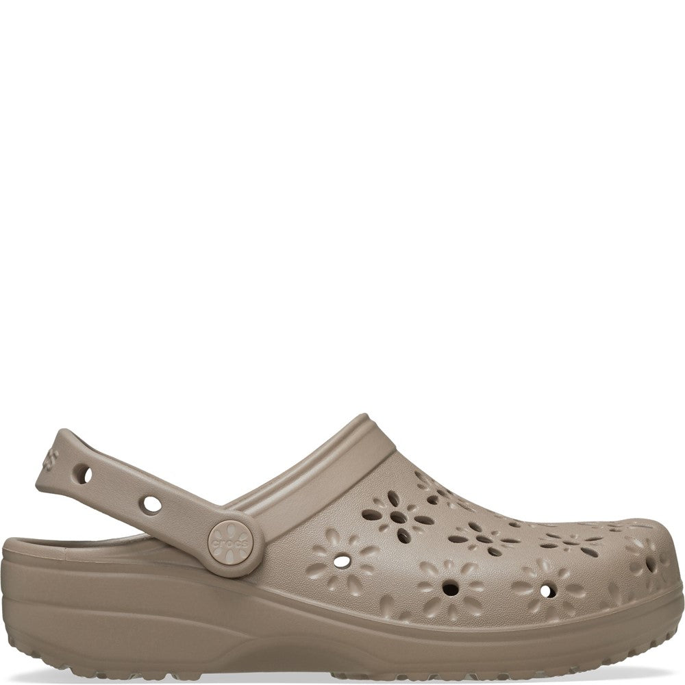 Crocs Unisex Classic Floral Cut Out Clog