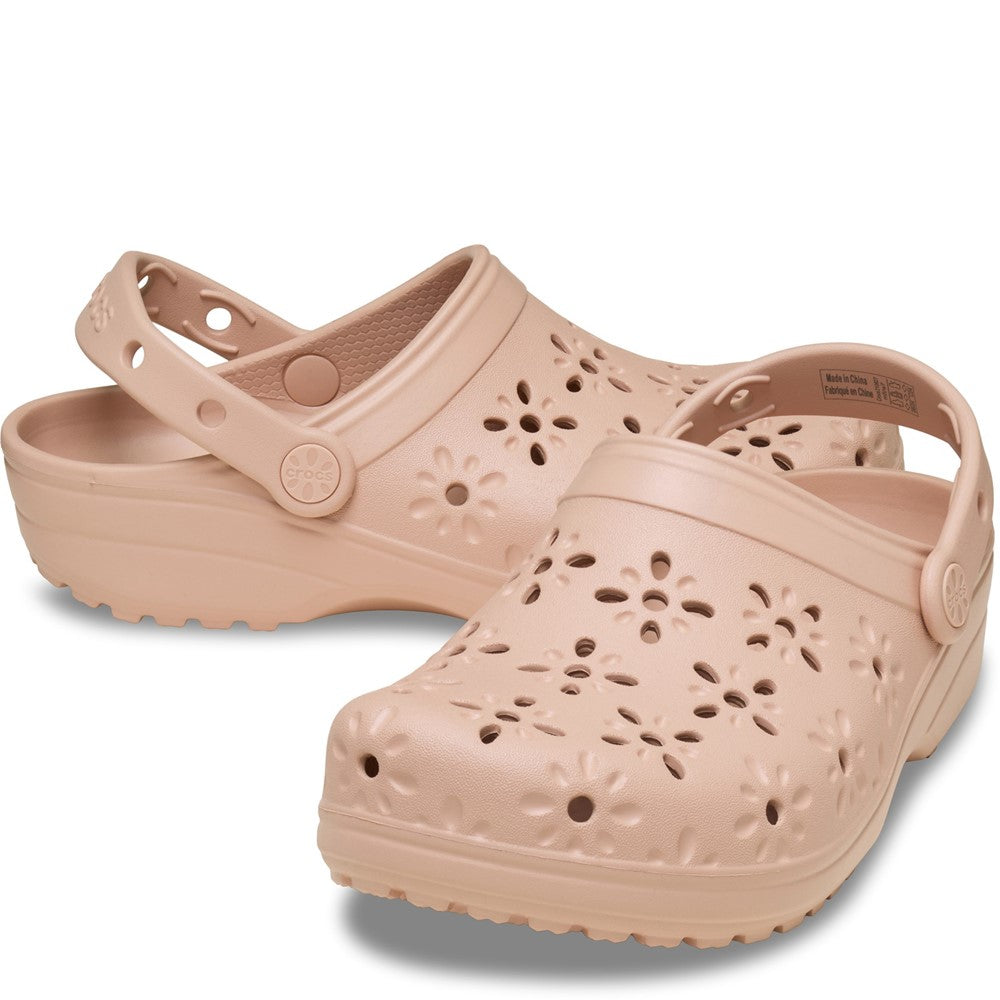 Crocs Unisex Classic Floral Cut Out Clog