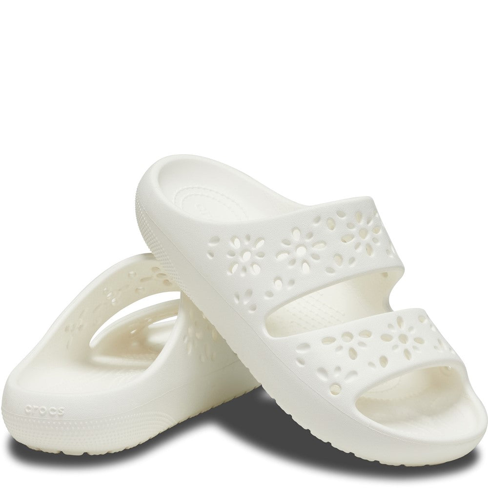 Crocs Unisex Classic Floral Cut Out Sandal