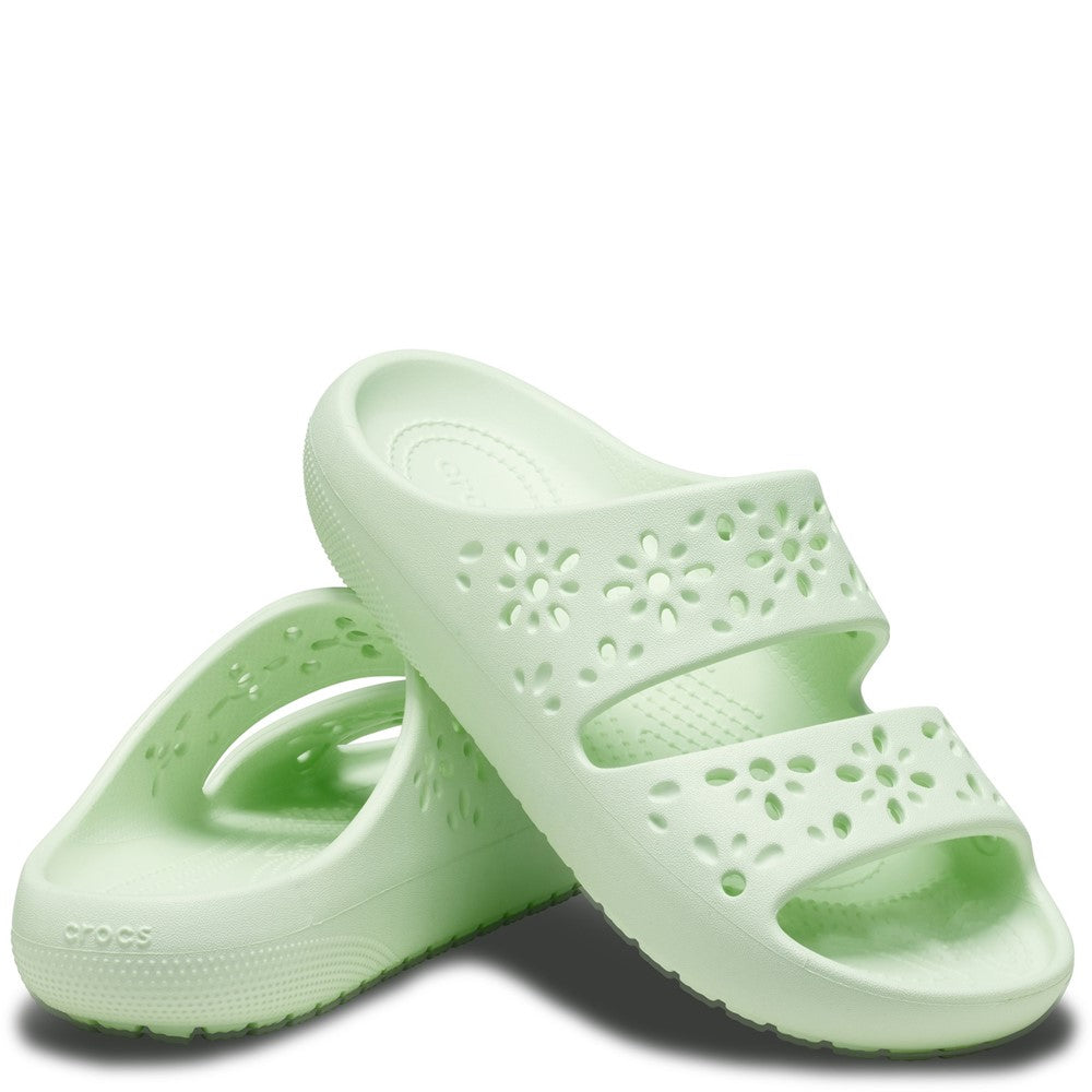 Crocs Unisex Classic Floral Cut Out Sandal