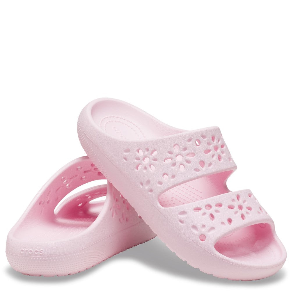 Crocs Unisex Classic Floral Cut Out Sandal