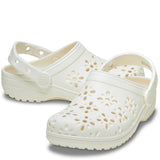 Crocs Toddler Classic Floral Cut Out Clog