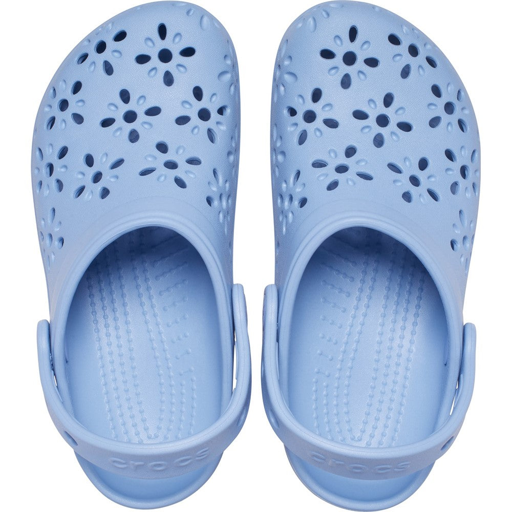 Crocs Toddler Classic Floral Cut Out Clog