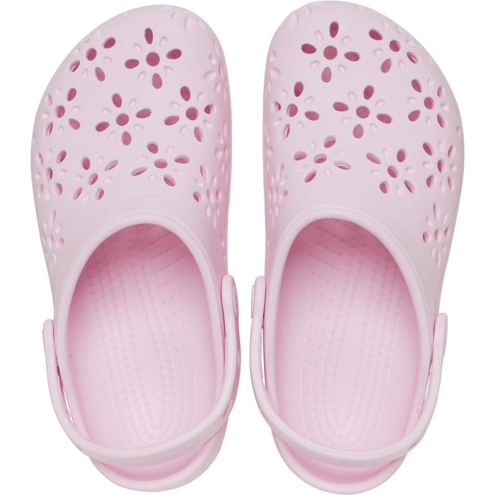 Crocs Kids Classic Floral Cut Out Clog