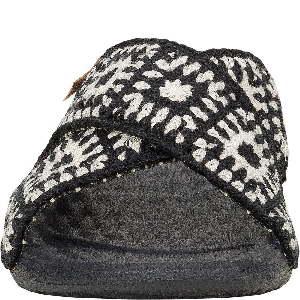 HEYDUDE Christi Slide Cottage Crochet Mule
