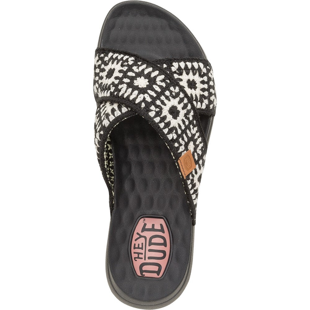 HEYDUDE Christi Slide Cottage Crochet Mule
