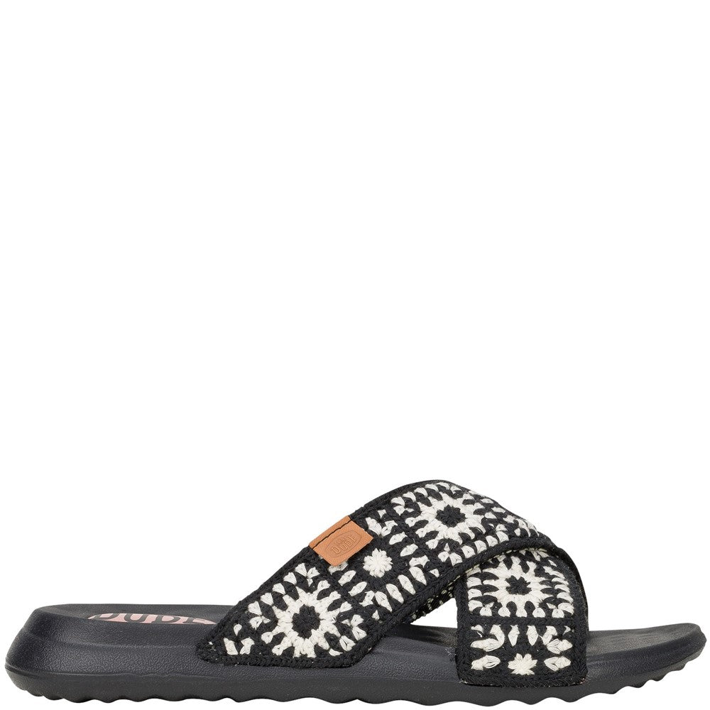 HEYDUDE Christi Slide Cottage Crochet Mule