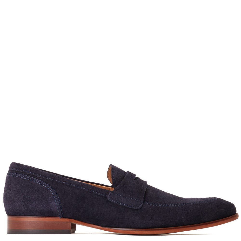 Base London Bruno Suede Penny Loafers