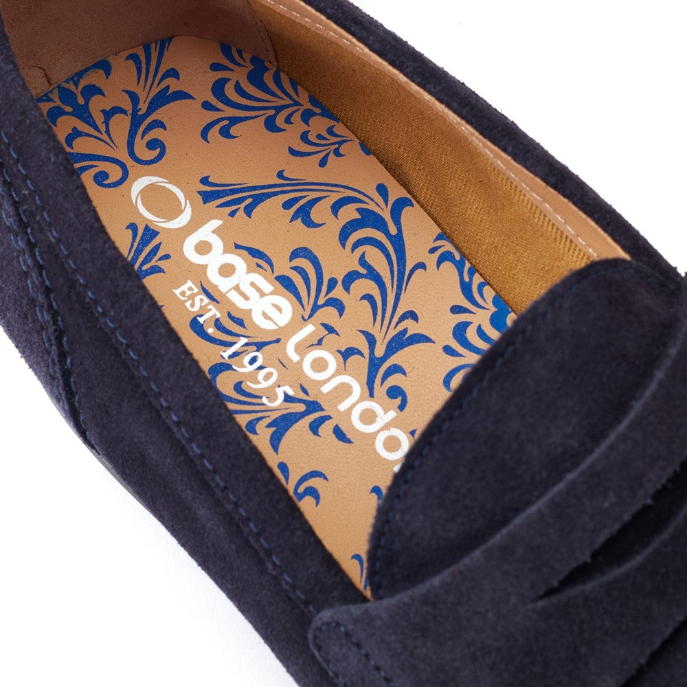 Base London Bruno Suede Penny Loafers